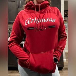 Arkansas Razorbacks Hoodie Pullover Womens L